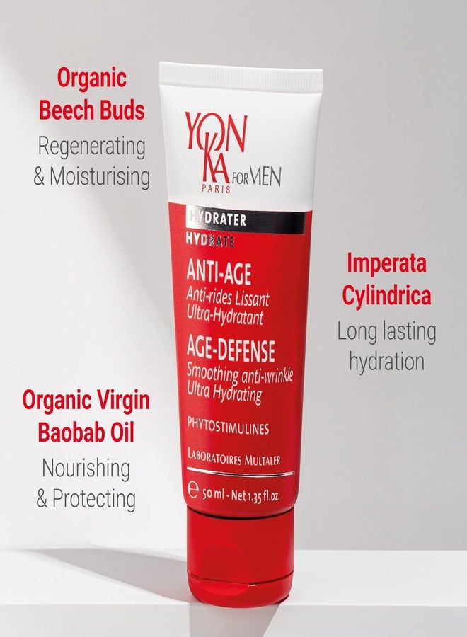 Yonka Mens Age Defense Moisturizer | Anti-Aging Daily Face Lotion for Dry and Mature Skin | Prevent Wrinkles with Nutrient Rich Creme | 1.69 fl oz - Image 4